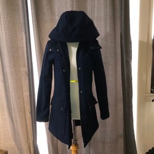 Kenneth Cole Blue Rain Jacket XS EUC